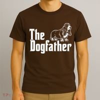 Funny The Dogfather Bassett Hound Lover T-Shirt thumb 3
