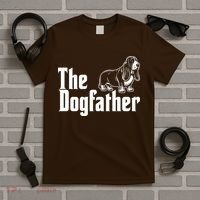 Funny The Dogfather Bassett Hound Lover T-Shirt thumb 5