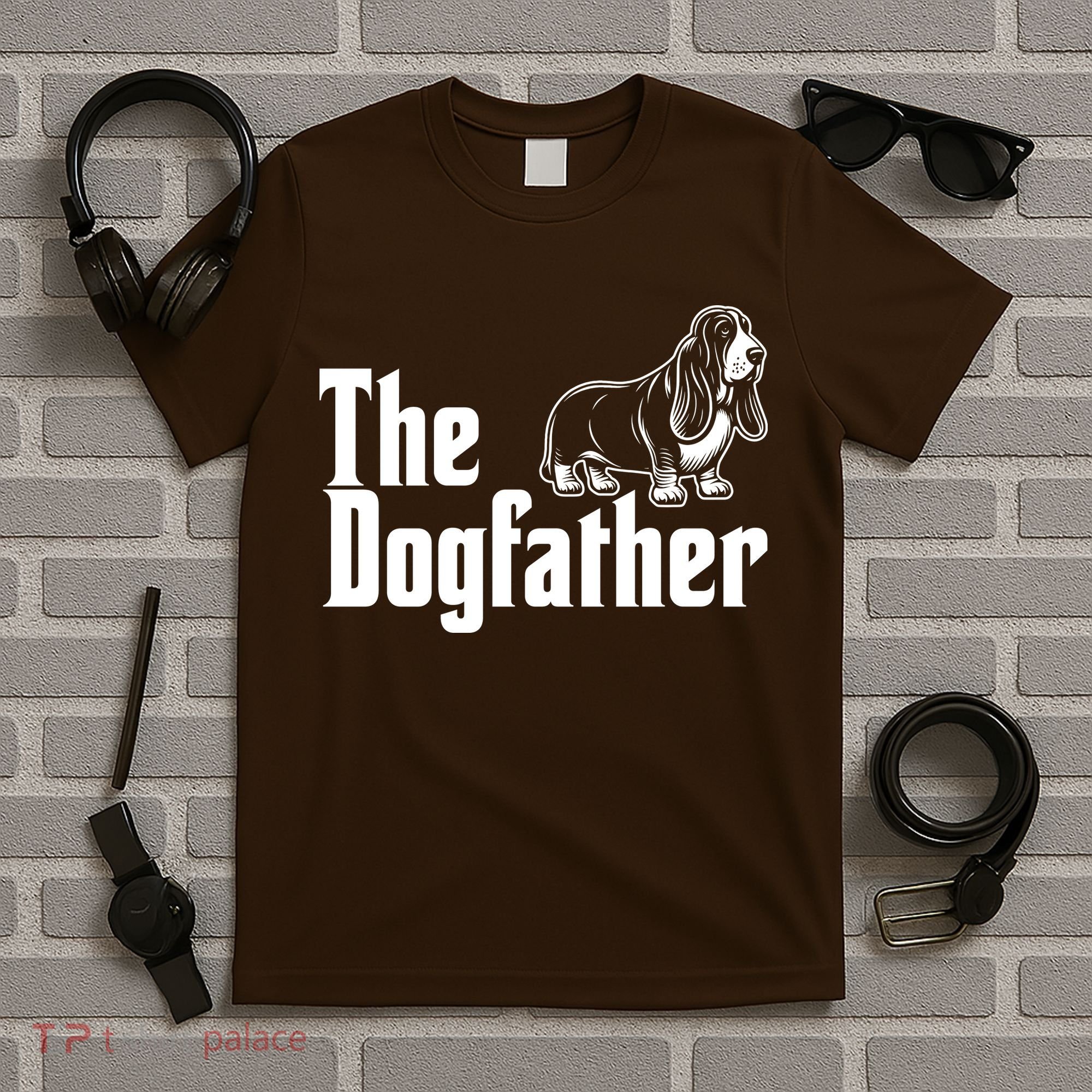 Funny The Dogfather Bassett Hound Lover T-Shirt