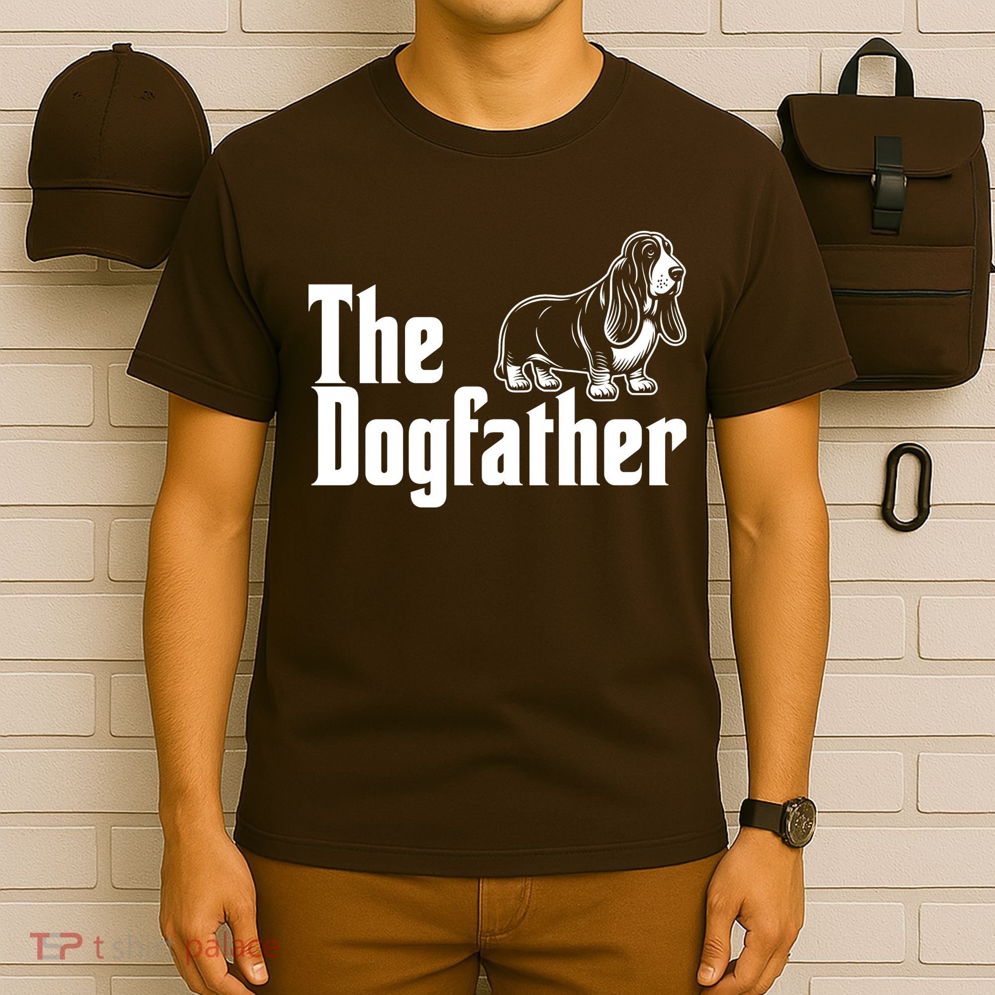 Funny The Dogfather Bassett Hound Lover T-Shirt