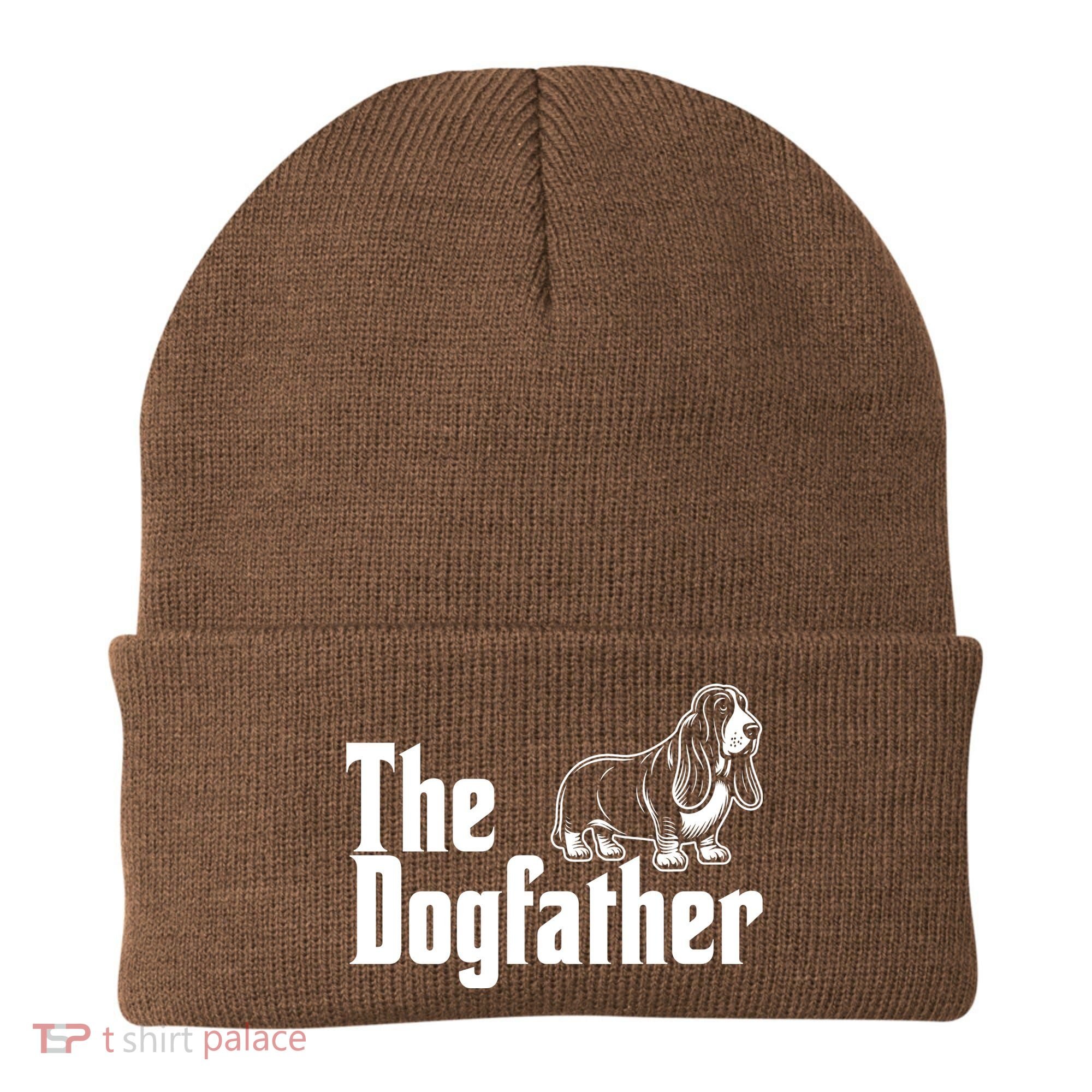 Funny The Dogfather Bassett Hound Lover Beanie