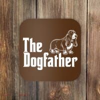 Funny The Dogfather Bassett Hound Lover Coaster thumb 0