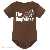 Funny The Dogfather Bassett Hound Lover Baby Bodysuit thumb 0