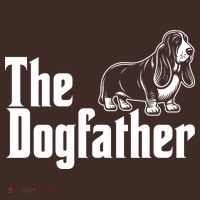 Funny The Dogfather Bassett Hound Lover Kids Hoodie thumb 2