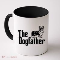 Funny The Dogfather Corgi Lover Coffee Mug thumb 0