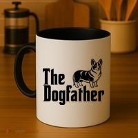 Funny The Dogfather Corgi Lover Coffee Mug thumb 4