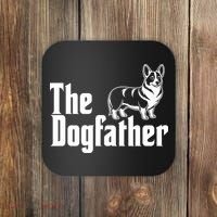 Funny The Dogfather Corgi Lover Coaster thumb 0