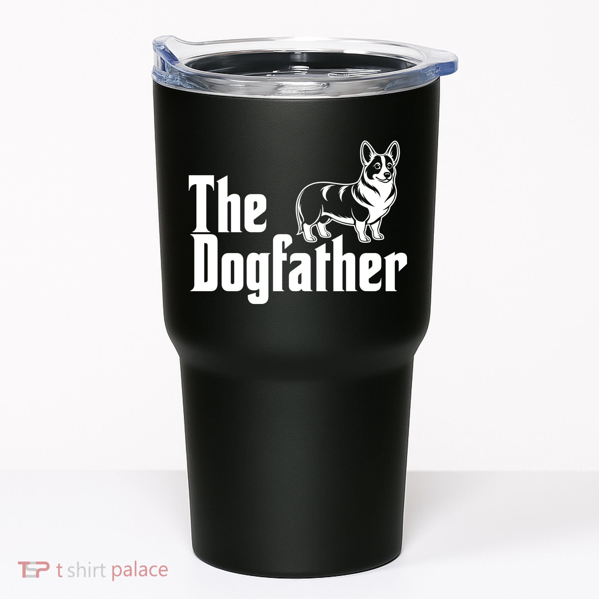 Funny The Dogfather Corgi Lover Tumbler