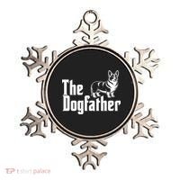 Funny The Dogfather Corgi Lover Ornament thumb 0
