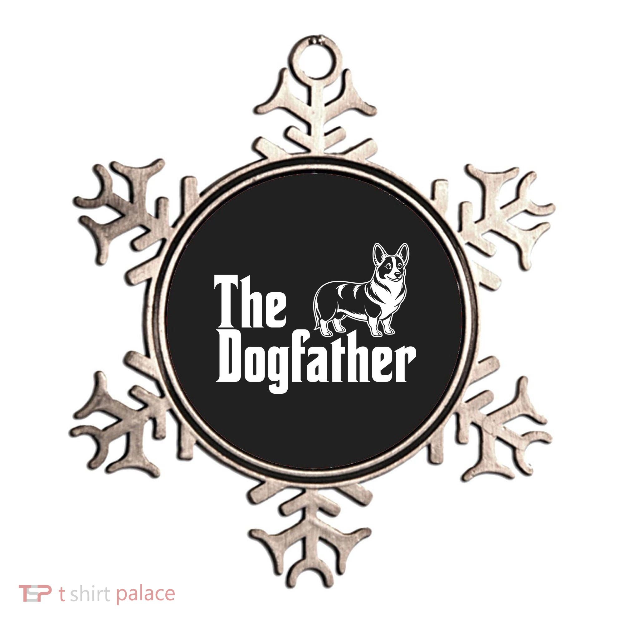 Funny The Dogfather Corgi Lover Ornament