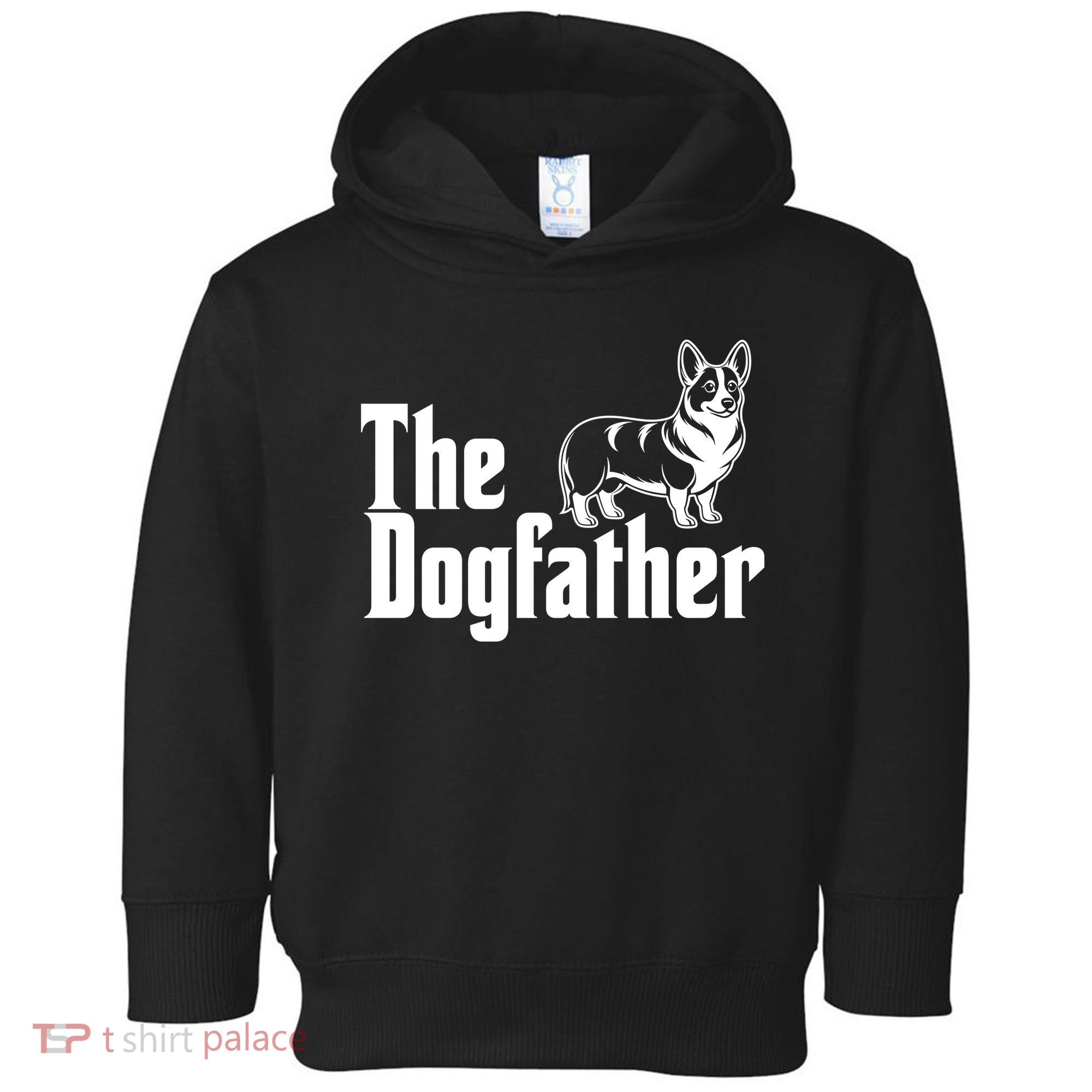 Funny The Dogfather Corgi Lover Toddler Hoodie