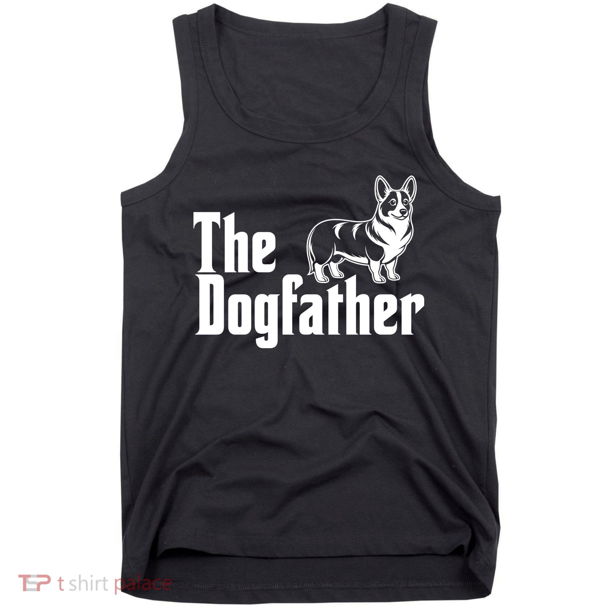 Funny The Dogfather Corgi Lover Tank Top