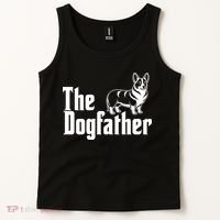 Funny The Dogfather Corgi Lover Tank Top thumb 2