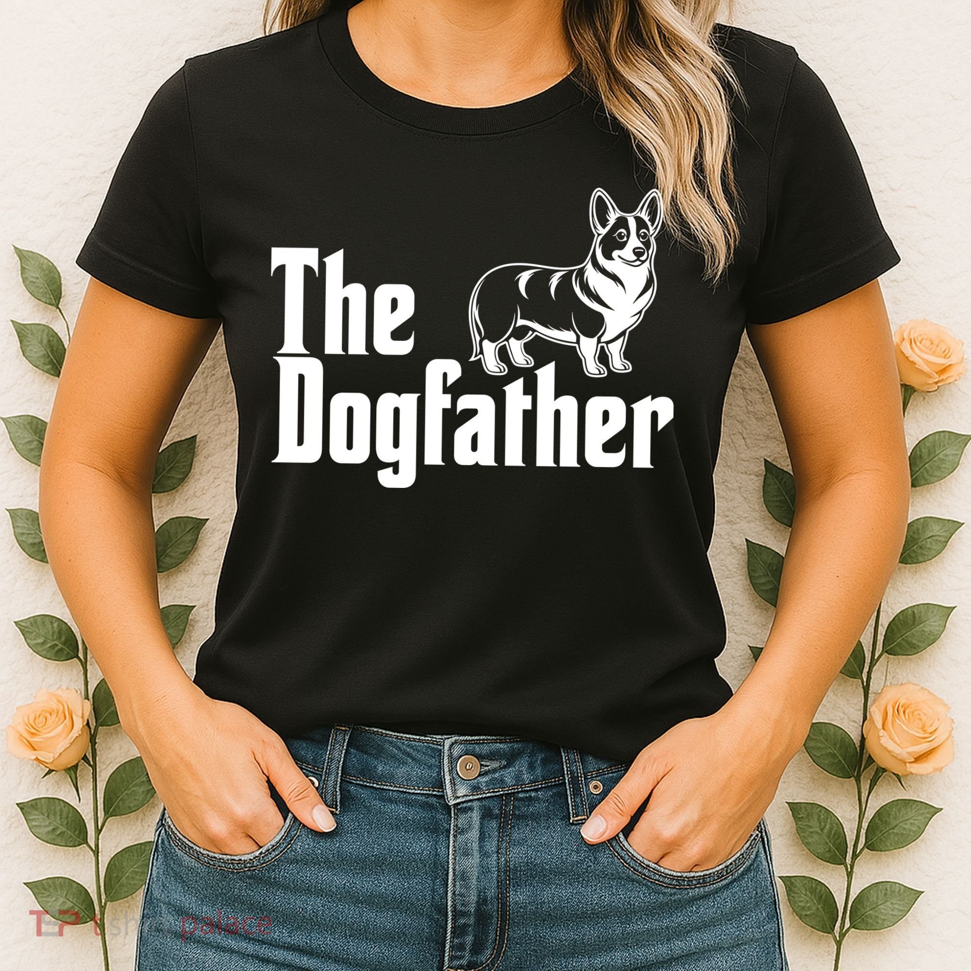Funny The Dogfather Corgi Lover Women's T-Shirt