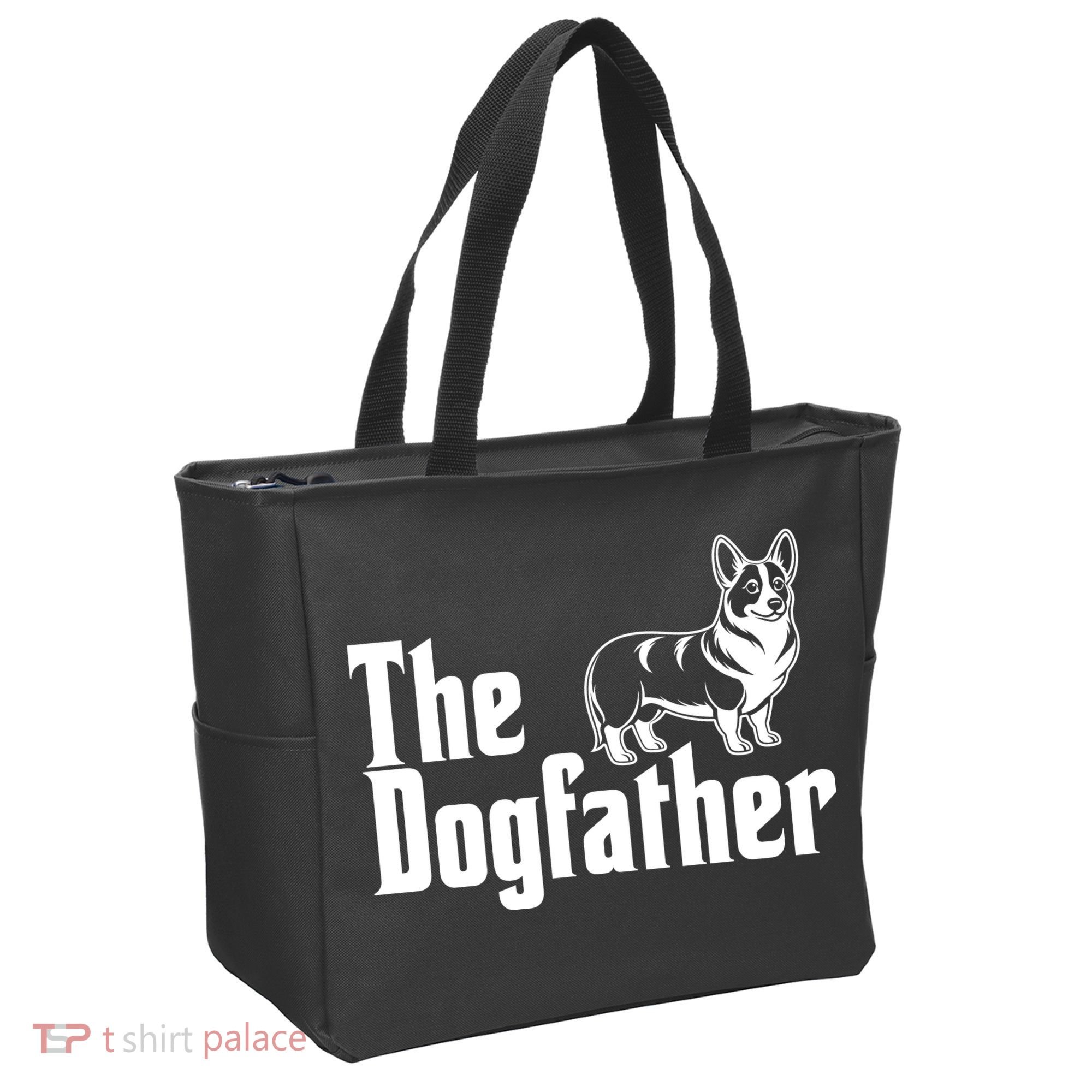 Funny The Dogfather Corgi Lover Tote Bag