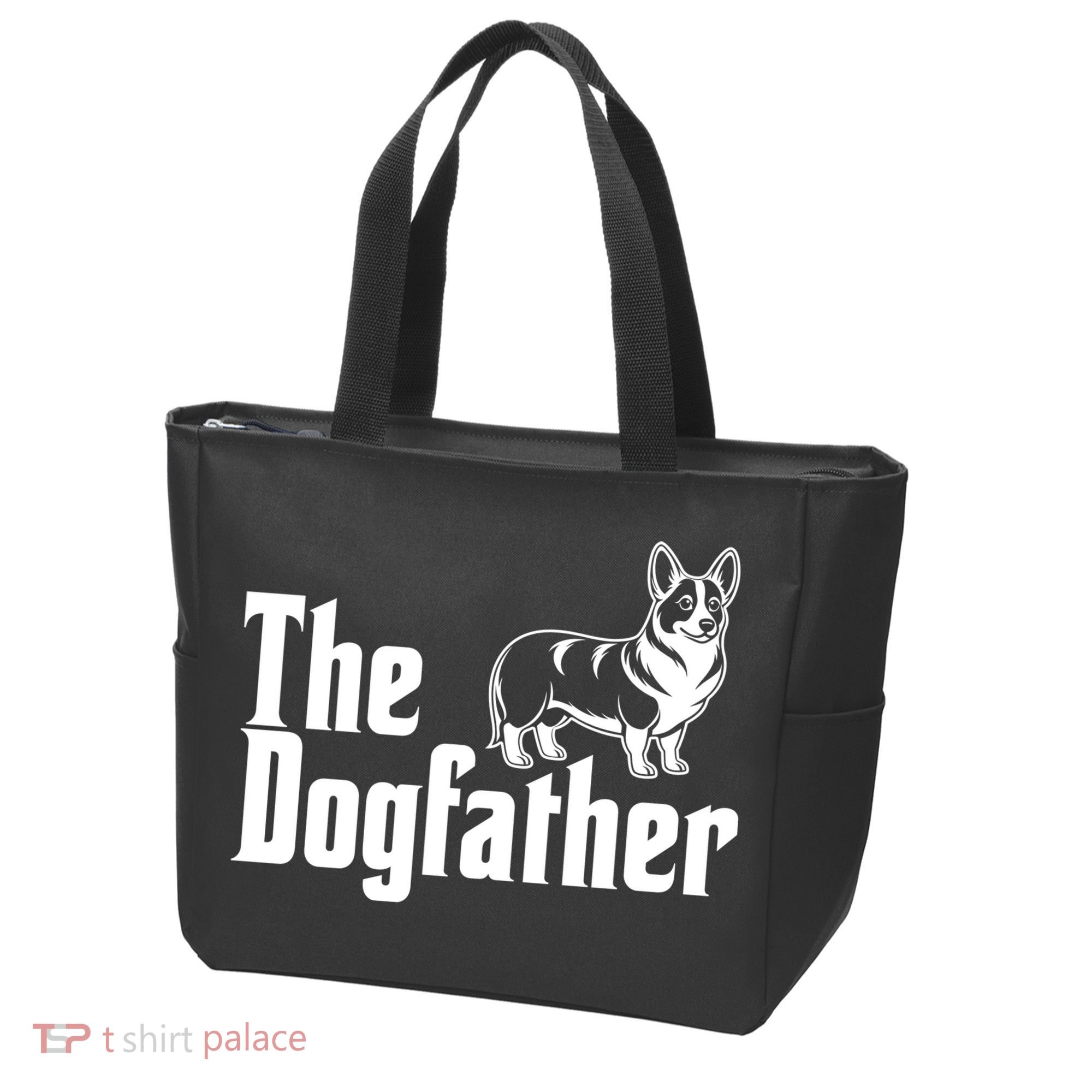 Funny The Dogfather Corgi Lover Tote Bag