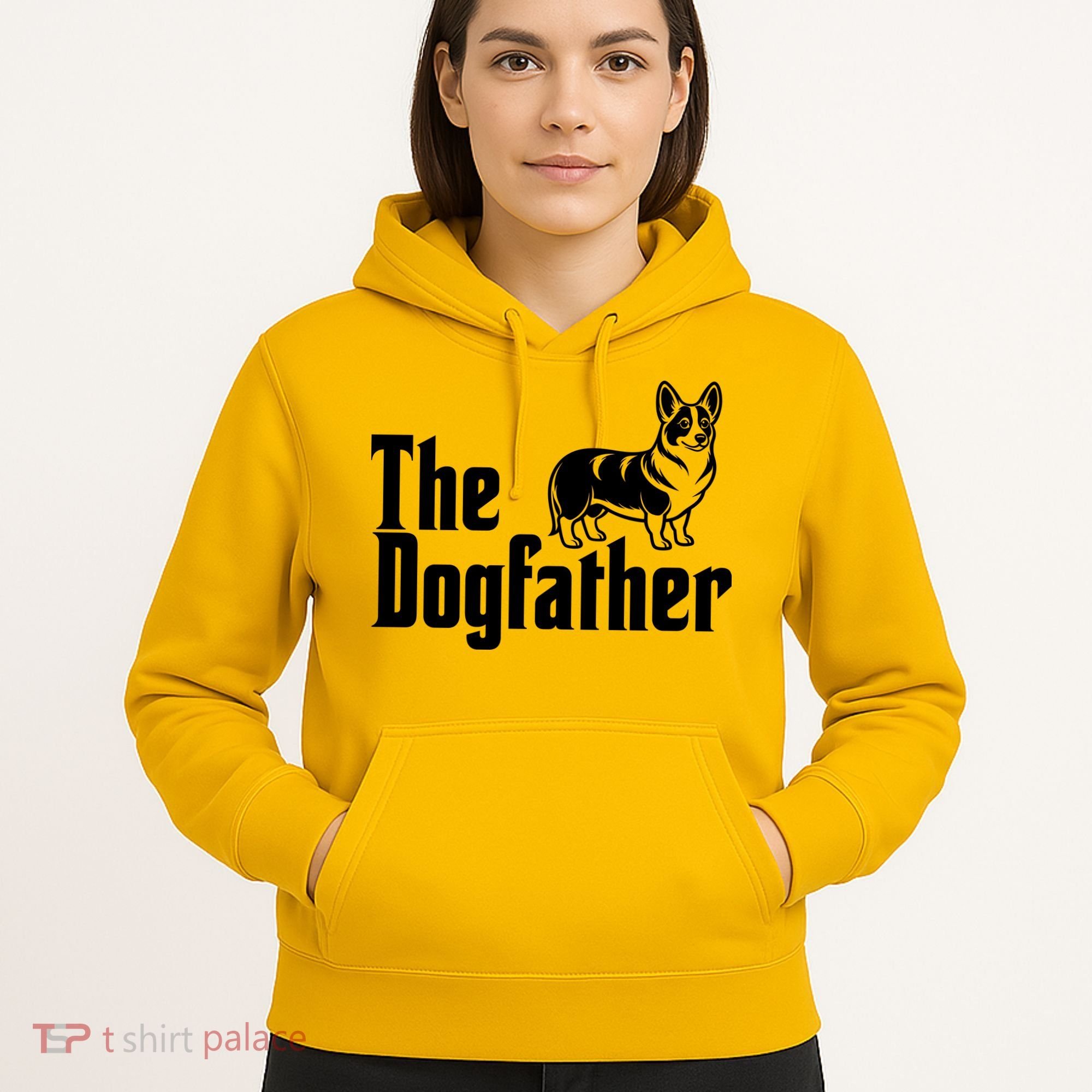 Funny The Dogfather Corgi Lover Hoodie