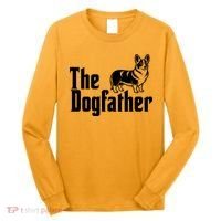 Funny The Dogfather Corgi Lover Long Sleeve Shirt thumb 0