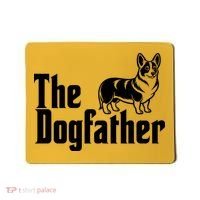 Funny The Dogfather Corgi Lover Mousepad thumb 0