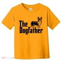 Funny The Dogfather Corgi Lover Toddler T-Shirt thumb 0