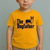 Funny The Dogfather Corgi Lover Toddler T-Shirt thumb 2