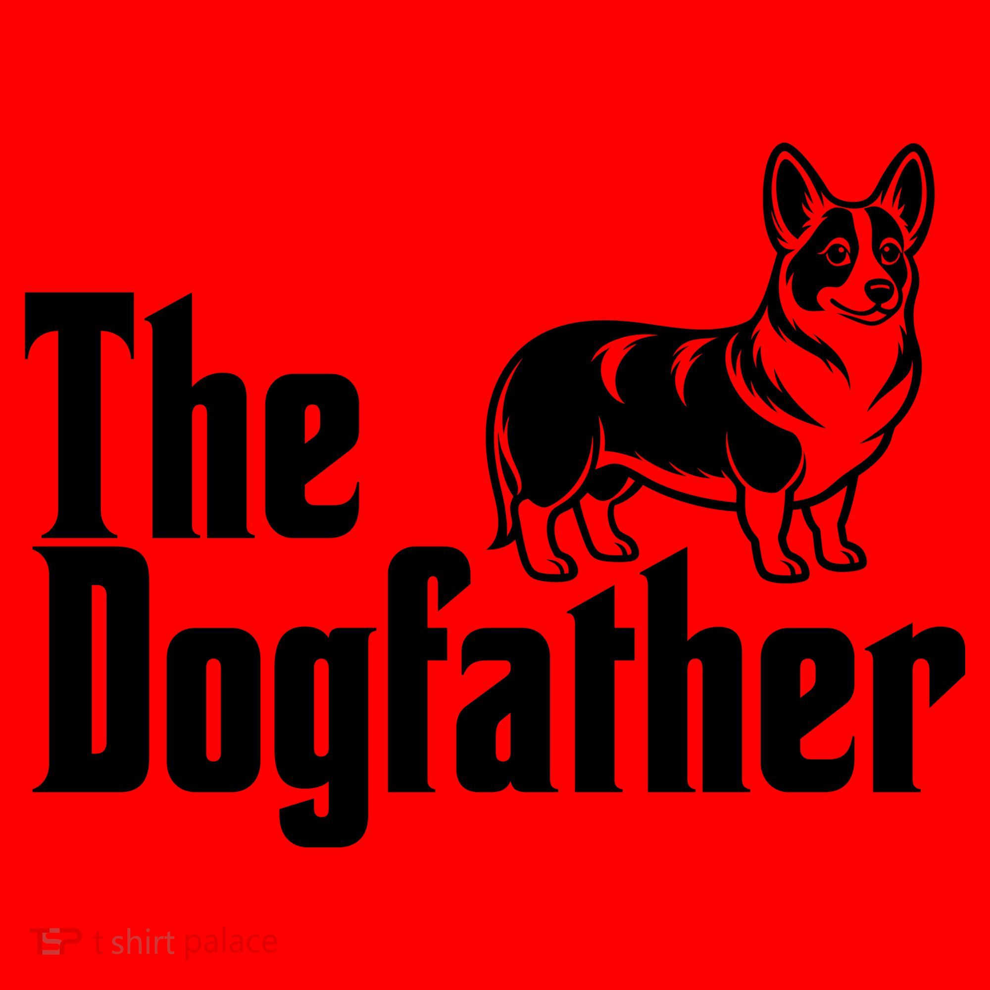 Funny The Dogfather Corgi Lover Santa Hat