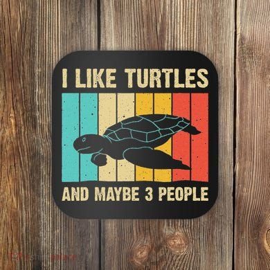 Funny Turtle Design Sea Turtle Lover Coaster