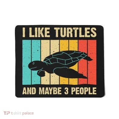 Funny Turtle Design Sea Turtle Lover Mousepad
