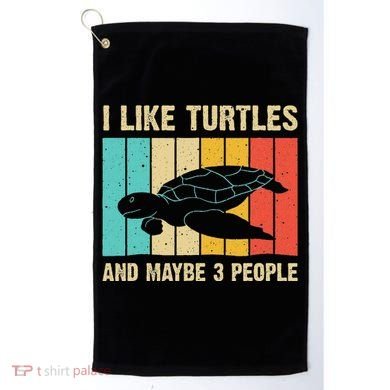 Funny Turtle Design Sea Turtle Lover Golf Towel