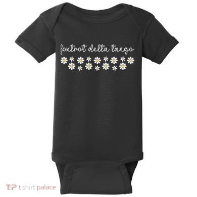 Foxtrot Tango Delta Groovy  Baby Bodysuit