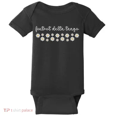Foxtrot Tango Delta Groovy  Baby Bodysuit