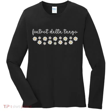 Foxtrot Tango Delta Groovy  Women's Long Sleeve Shirt