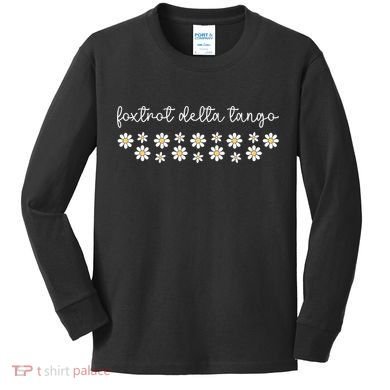 Foxtrot Tango Delta Groovy  Kids Long Sleeve Shirt