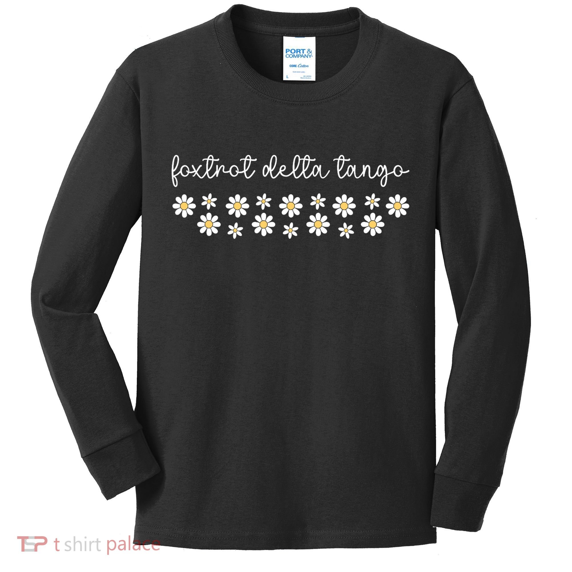 Foxtrot Tango Delta Groovy  Kids Long Sleeve Shirt