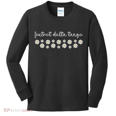 Foxtrot Tango Delta Groovy Kids Long Sleeve Shirt