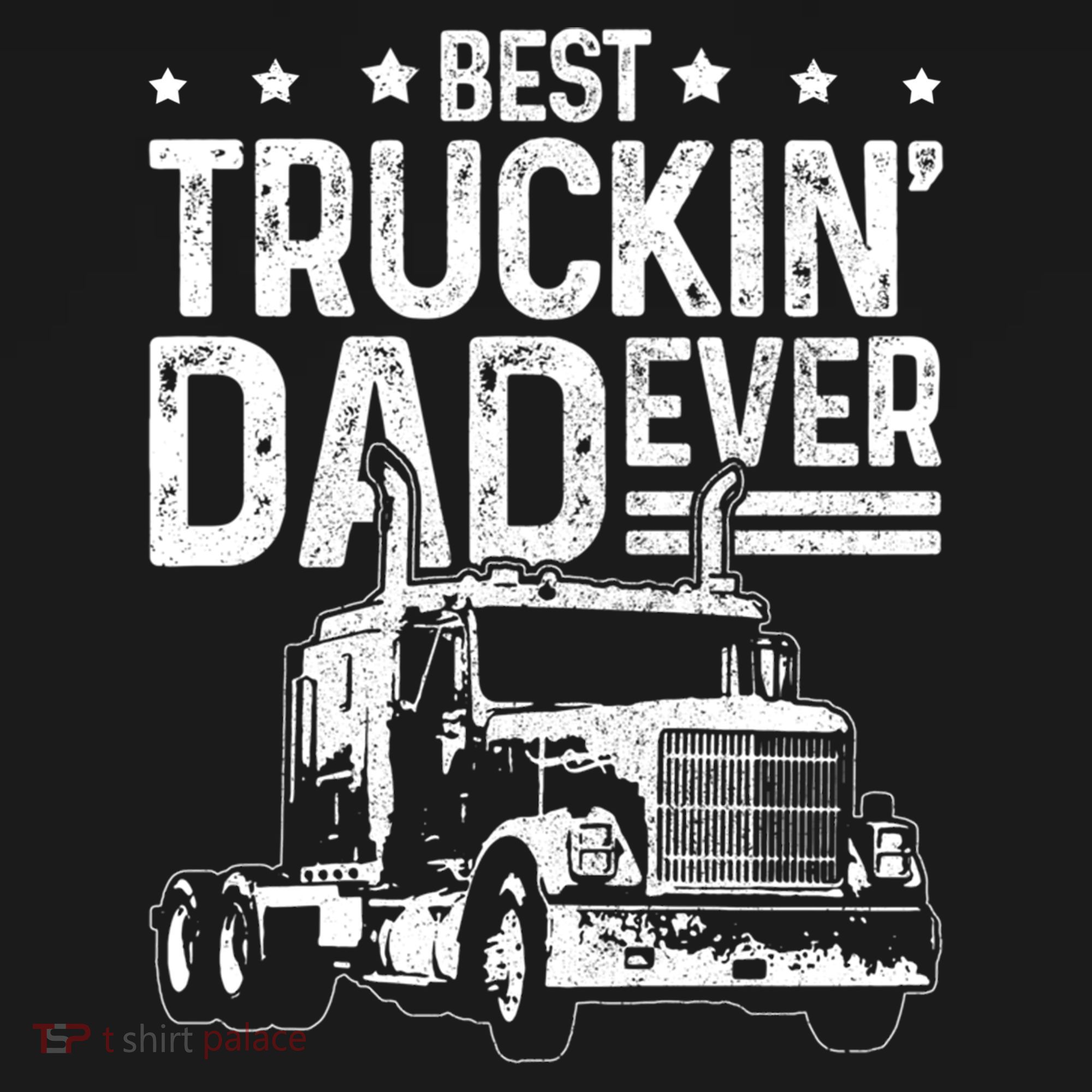 Funny Truck Driver Fathers Day Gift Best Truckin Dad Ever Ornament