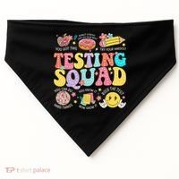 Funny Test Day Motivational Teacher Student Testing Squad USA-Made Doggie Bandana thumb 0