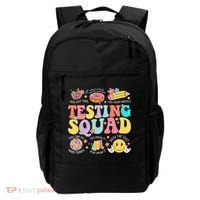 Funny Test Day Motivational Teacher Student Testing Squad Backpack thumb 0