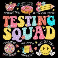Funny Test Day Motivational Teacher Student Testing Squad Bucket Hat thumb 4