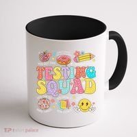 Funny Test Day Motivational Teacher Student Testing Squad Coffee Mug thumb 1