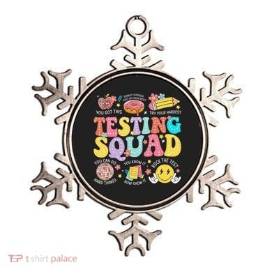 Funny Test Day Motivational Teacher Student Testing Squad Ornament