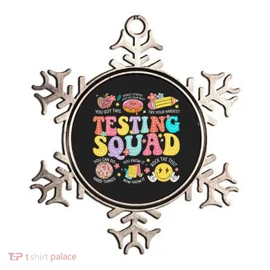 Funny Test Day Motivational Teacher Student Testing Squad Ornament