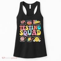 Funny Test Day Motivational Teacher Student Testing Squad Women's Tank Top thumb 0