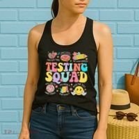Funny Test Day Motivational Teacher Student Testing Squad Women's Tank Top thumb 2