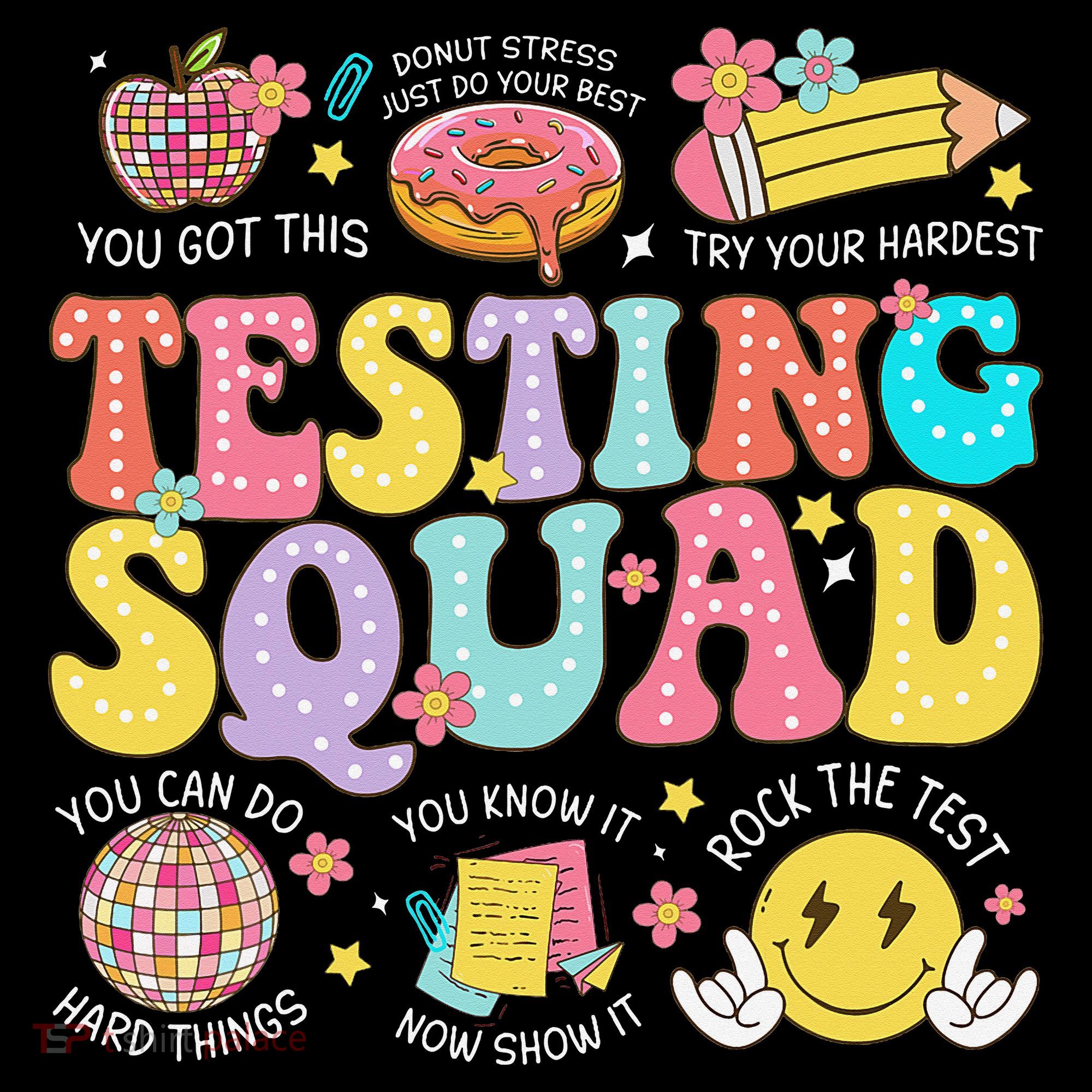 Funny Test Day Motivational Teacher Student Testing Squad Baby Bodysuit