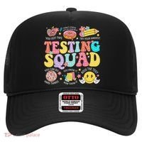 Funny Test Day Motivational Teacher Student Testing Squad Hat thumb 0