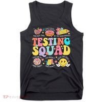 Funny Test Day Motivational Teacher Student Testing Squad Tank Top thumb 0