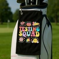 Funny Test Day Motivational Teacher Student Testing Squad Golf Towel thumb 2