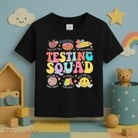 Funny Test Day Motivational Teacher Student Testing Squad Toddler T-Shirt thumb 3