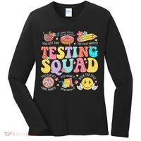 Funny Test Day Motivational Teacher Student Testing Squad Women's Long Sleeve Shirt thumb 0